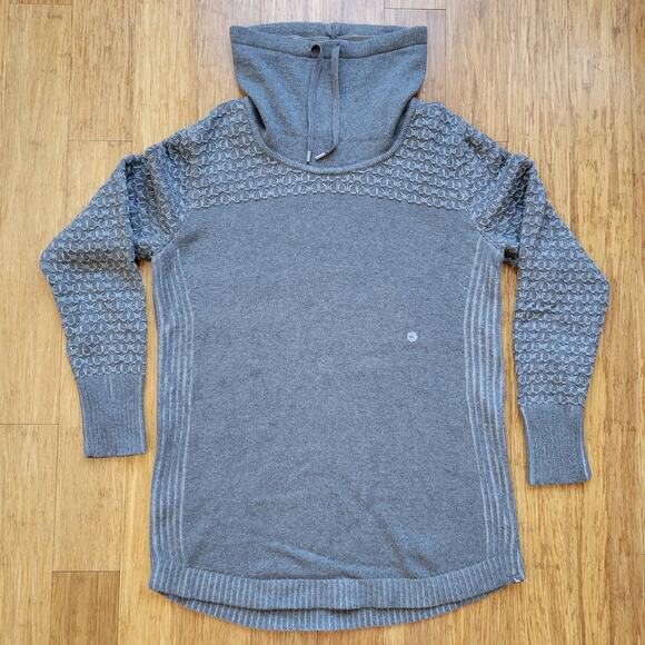 Eddie Bauer Womens XL Pullover Cowl Neck Turtle Neck Knit Sweater Gray NWT New - Picture 1 of 11